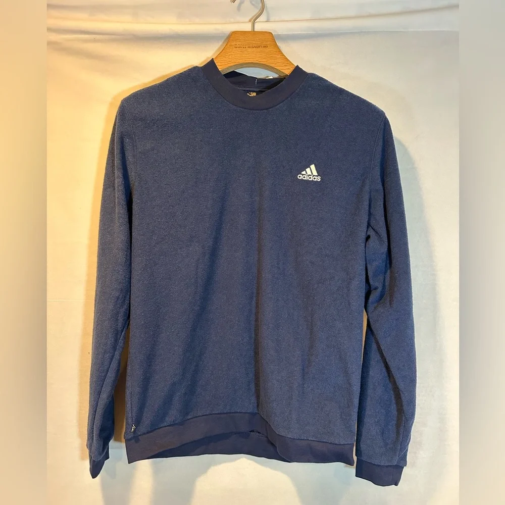 NWT! adidas Core Crewneck Sweatshirt Golf Collegiate Navy Outerwear Men - Picture 6 of 11